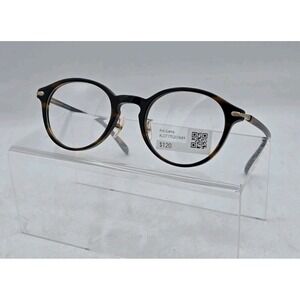Jins Dark Tortoise Eyeglass Frames 48 - 21-143 - 41 ALCF17S201A89 - SITS ASKEW